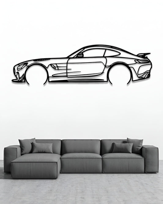 2022 Mercedes-AMG GT R Silhouette Wall Art
