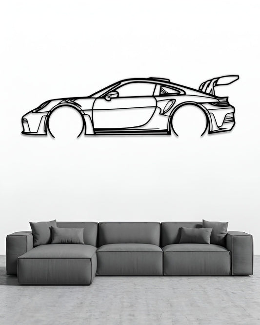 2023 Porsche 911 GT3 RS (992) Silhouette Wall Art