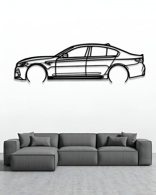 2019 BMW M4 CS Silhouette Wall Art 2