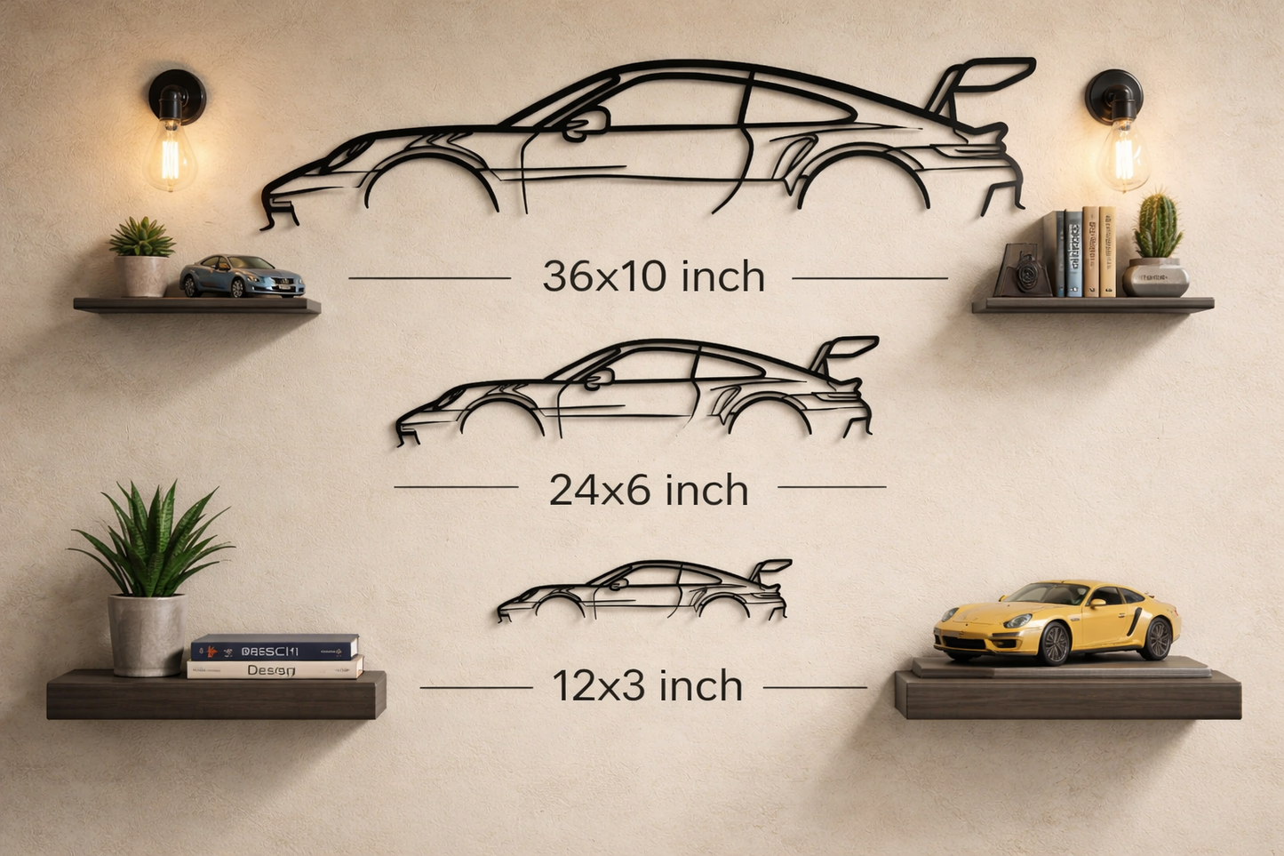 2023 Porsche 911 GT3 RS (992) Silhouette Wall Art