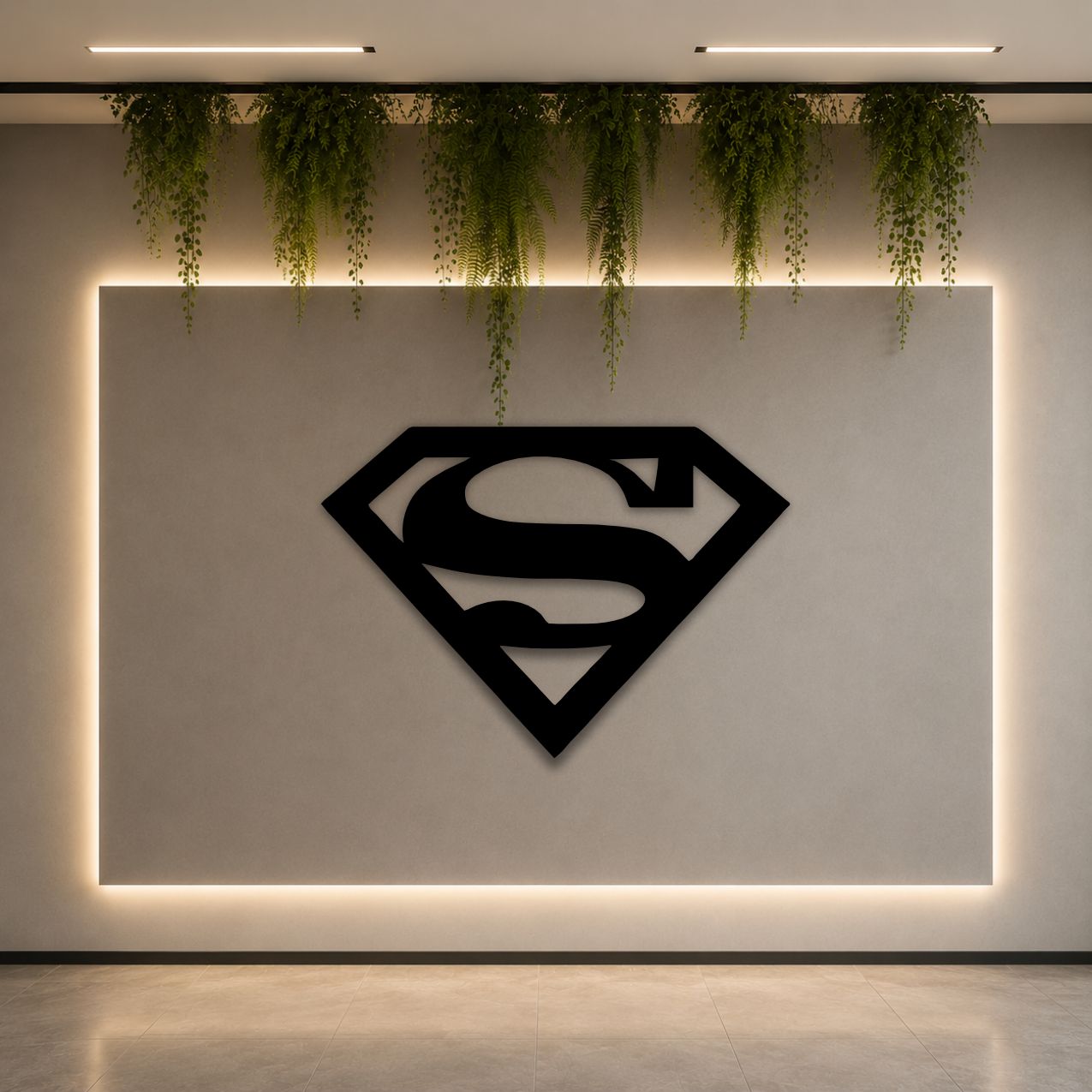 Superman LED Wall Art
