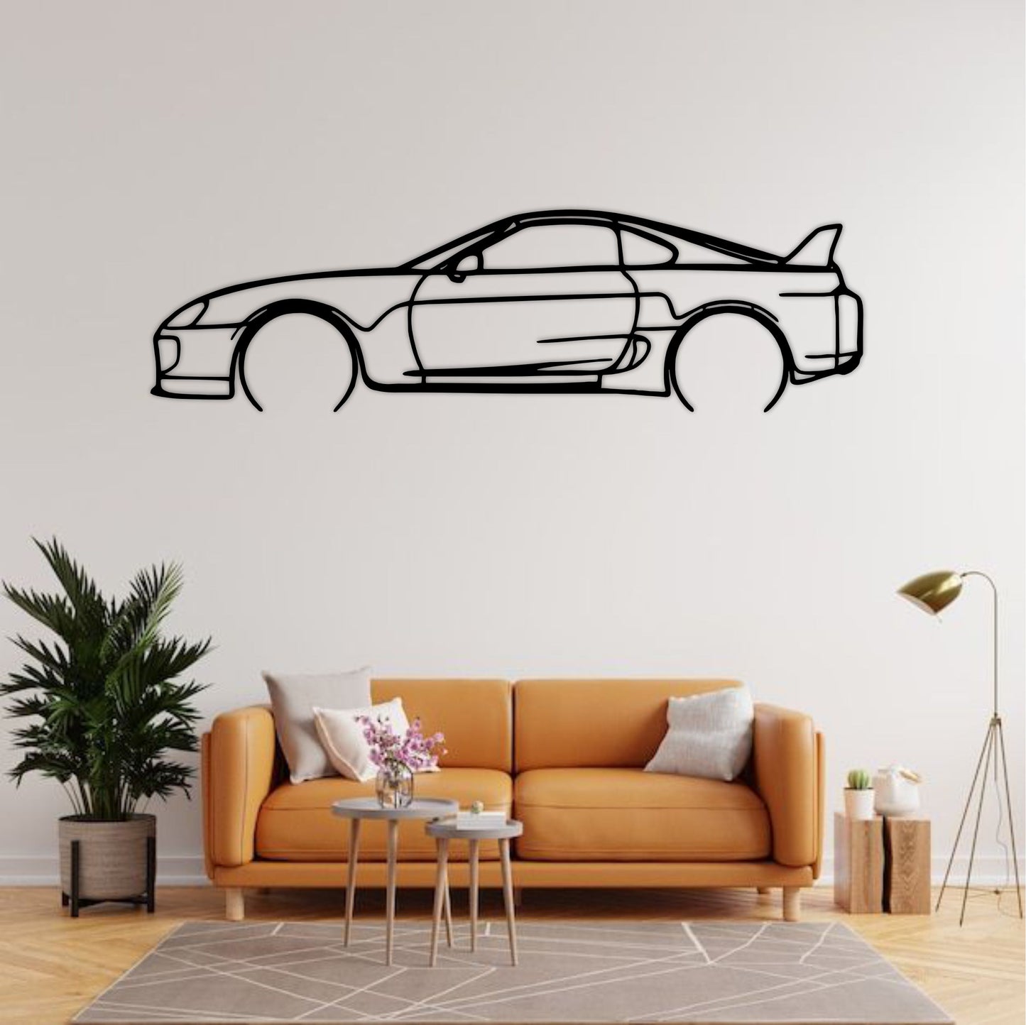 1998 Toyota Supra MK4 Silhouette Wall Art 1