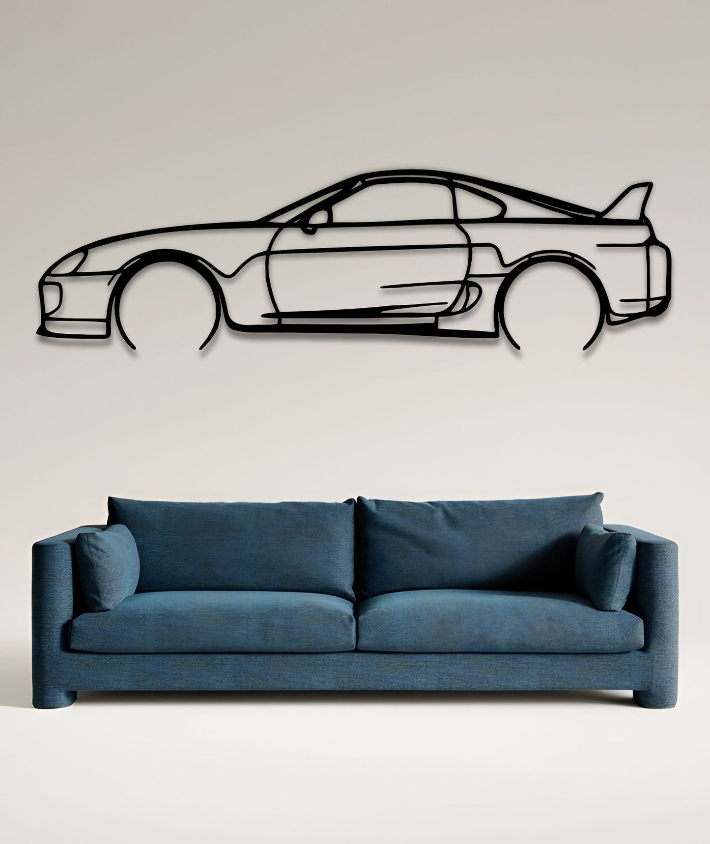 1998 Toyota Supra MK4 Silhouette Wall Art 1