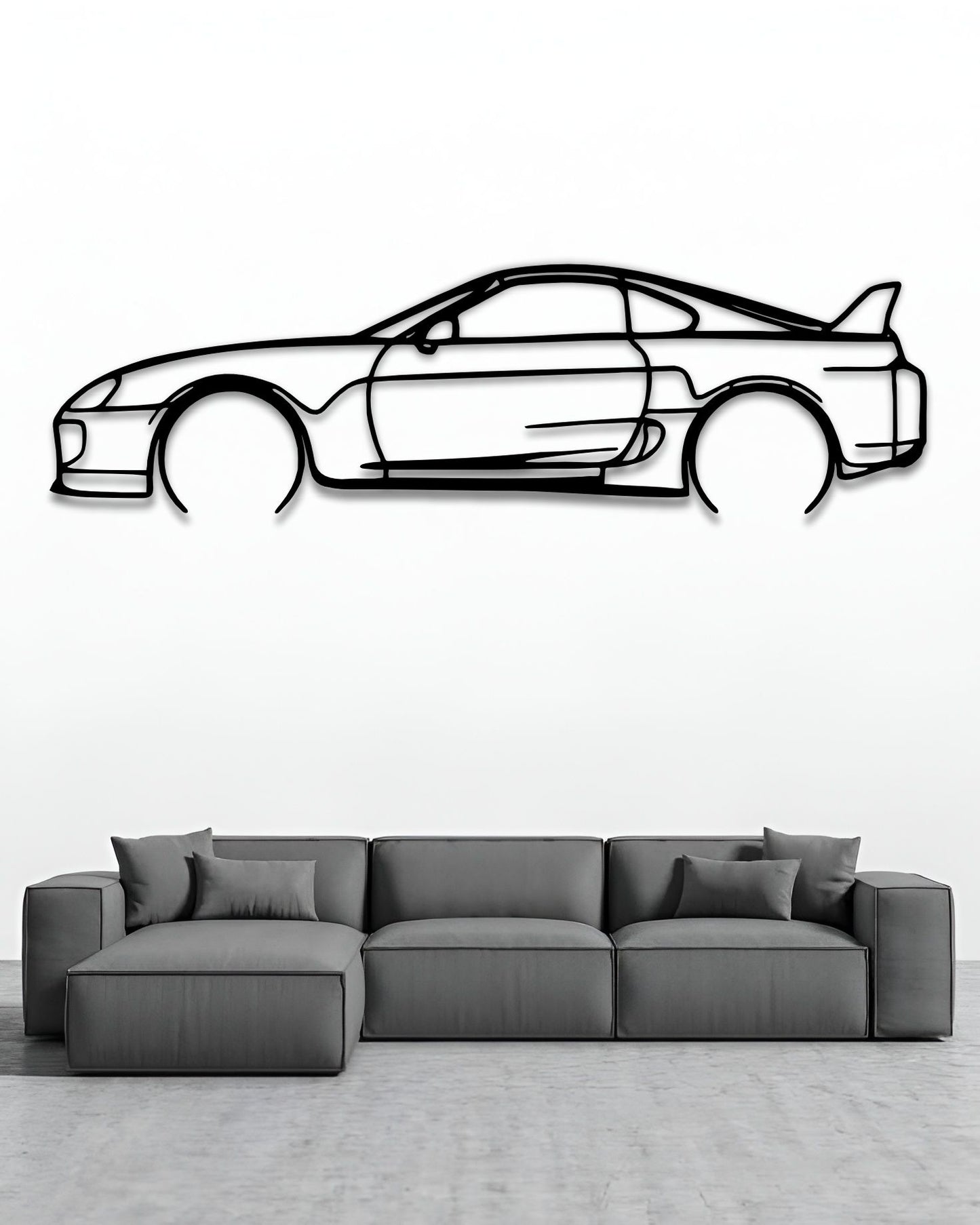 1998 Toyota Supra MK4 Silhouette Wall Art 1