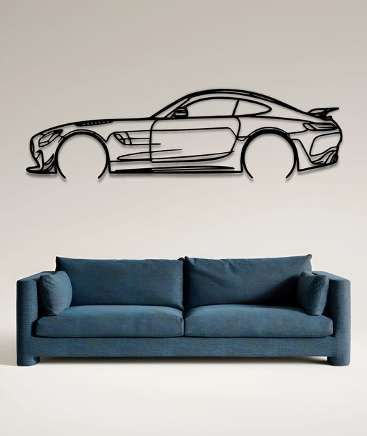 2022 Mercedes-AMG GT R Silhouette Wall Art