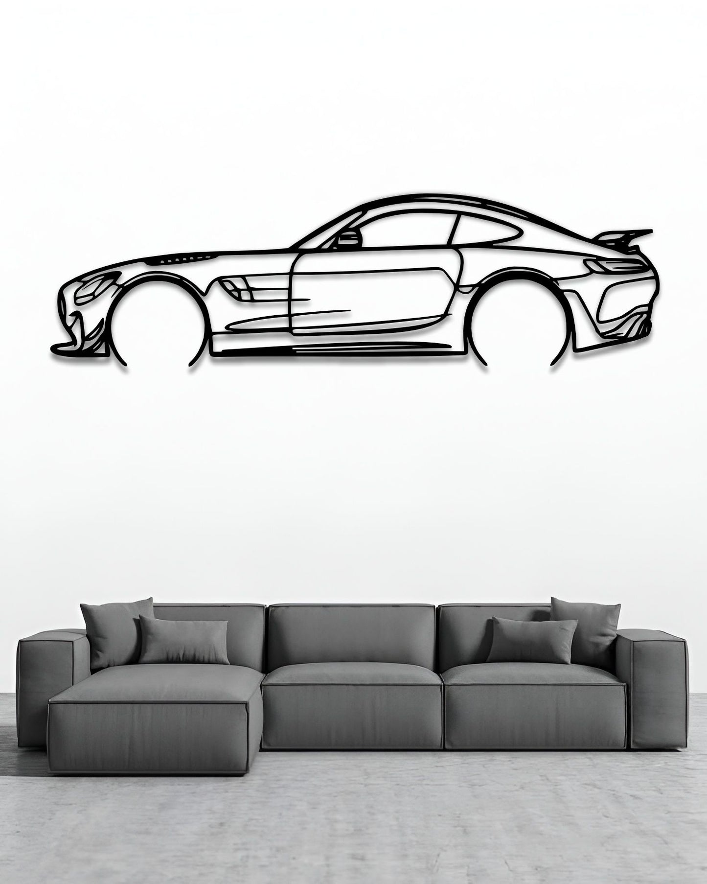 2022 Mercedes-AMG GT R Silhouette Wall Art