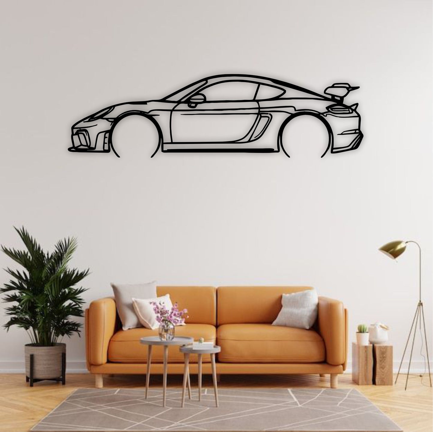2023 Porsche 718 Cayman GT4 RS Silhouette Wall Art