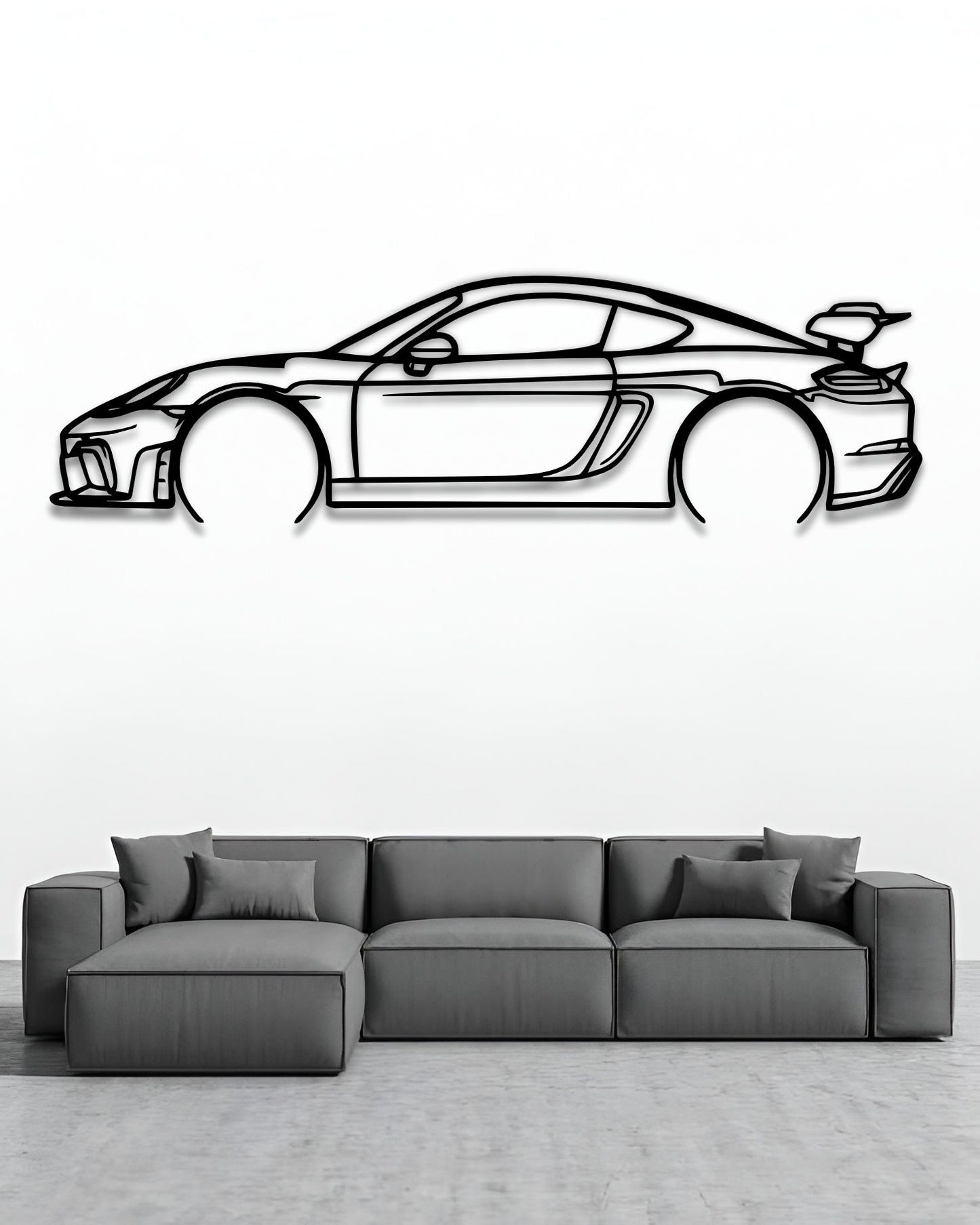 2023 Porsche 718 Cayman GT4 RS Silhouette Wall Art