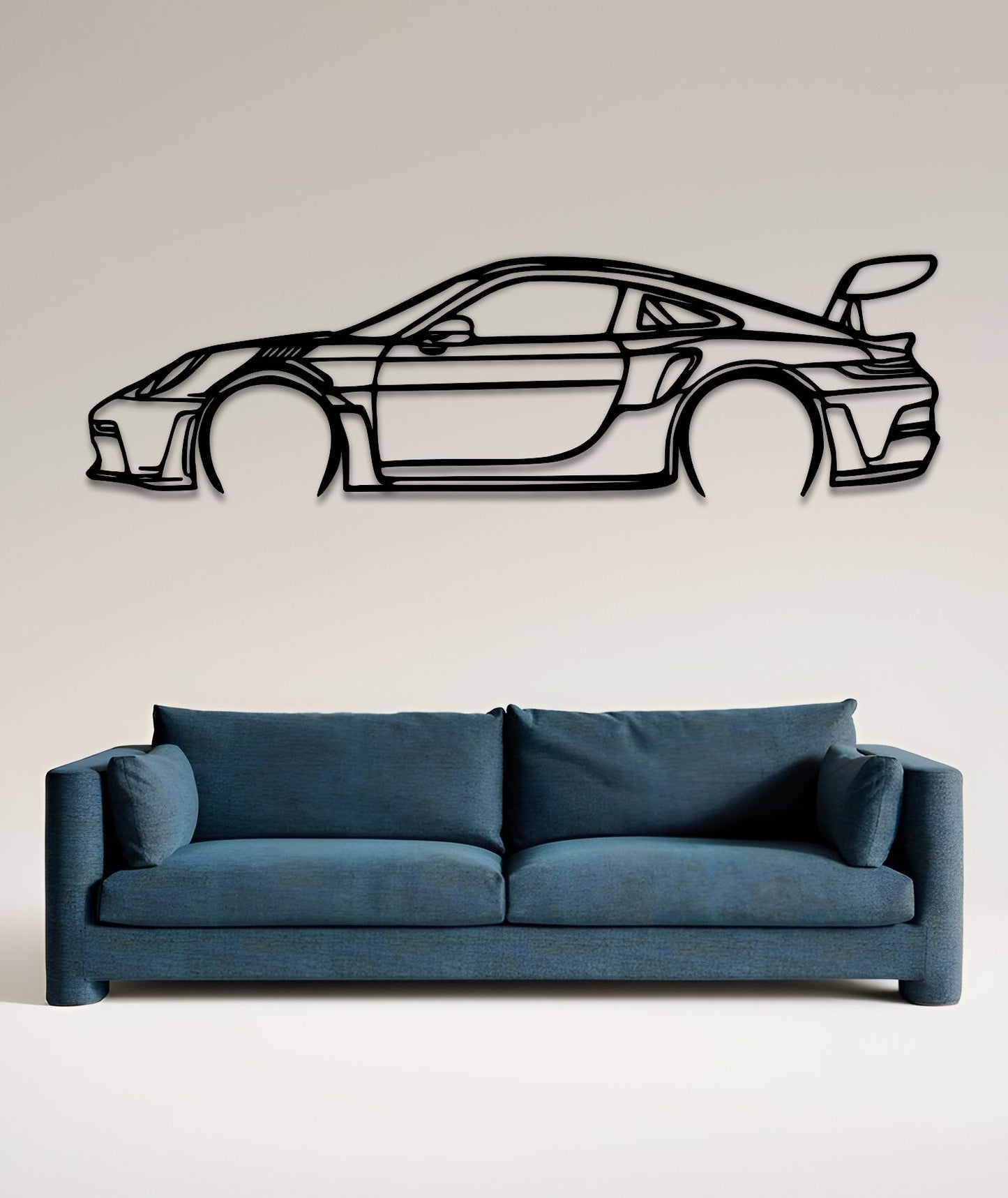 2023 Porsche 911 GT3 RS Silhouette Wall Art 2