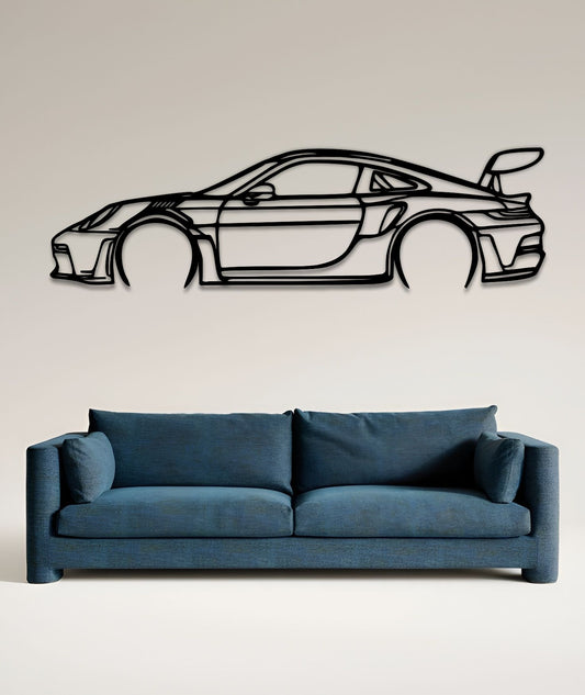 2023 Porsche 911 GT3 RS Silhouette Wall Art 2