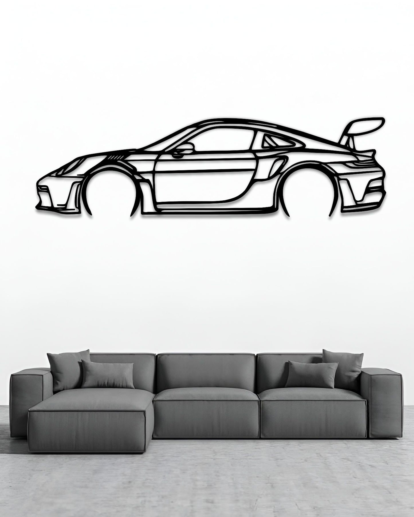 2023 Porsche 911 GT3 RS Silhouette Wall Art 2