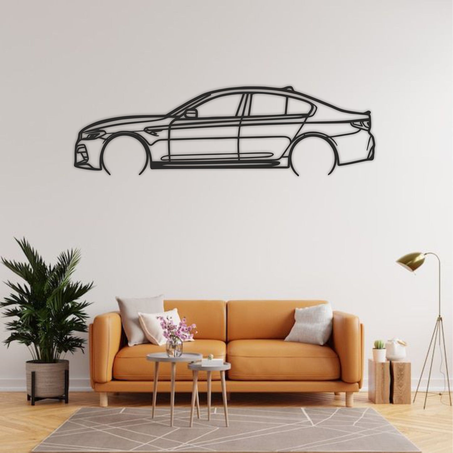 2019 BMW M4 CS Silhouette Wall Art 2