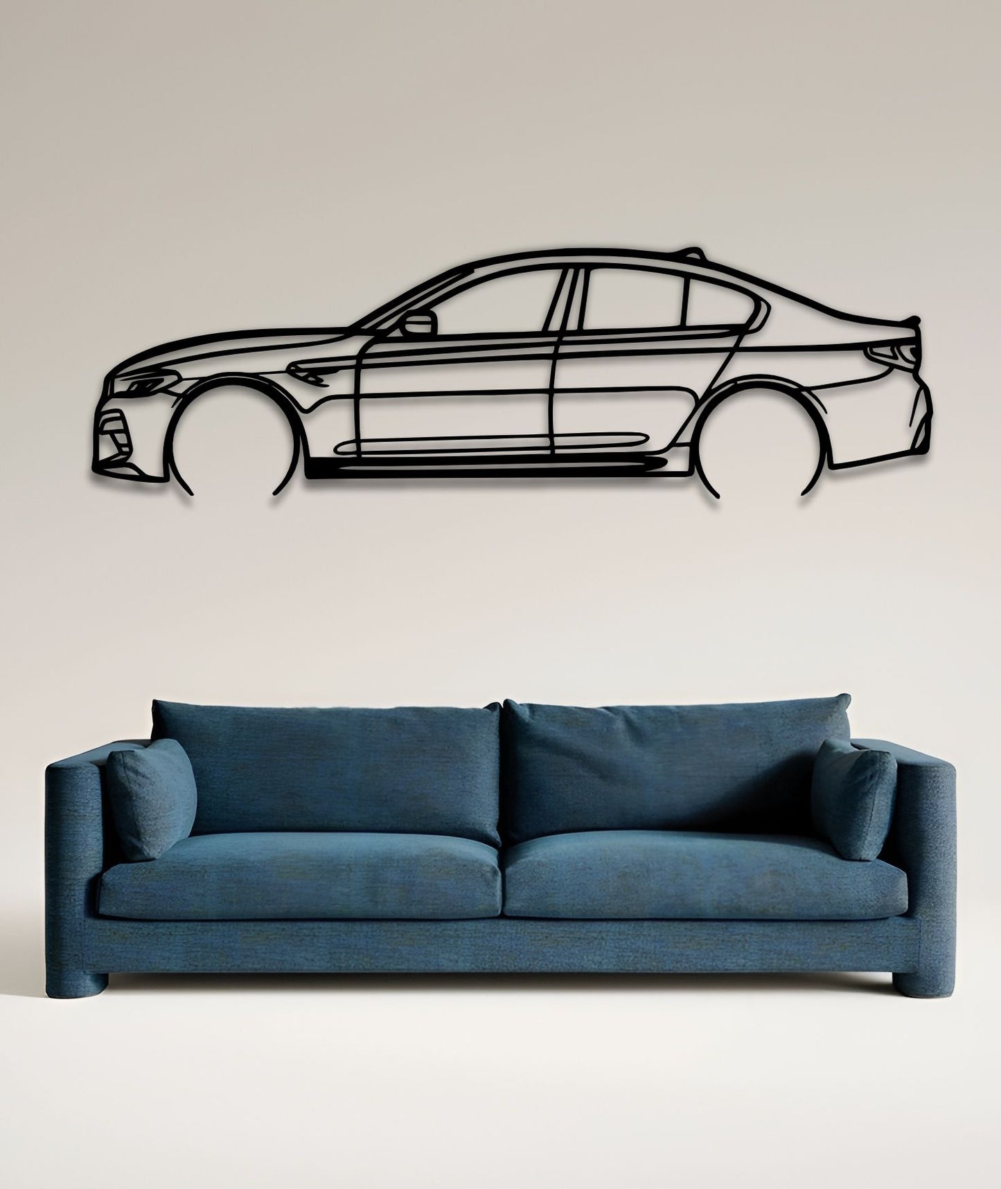 2019 BMW M4 CS Silhouette Wall Art 2