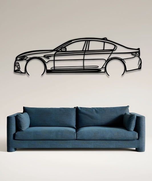2019 BMW M4 CS Silhouette Wall Art 2