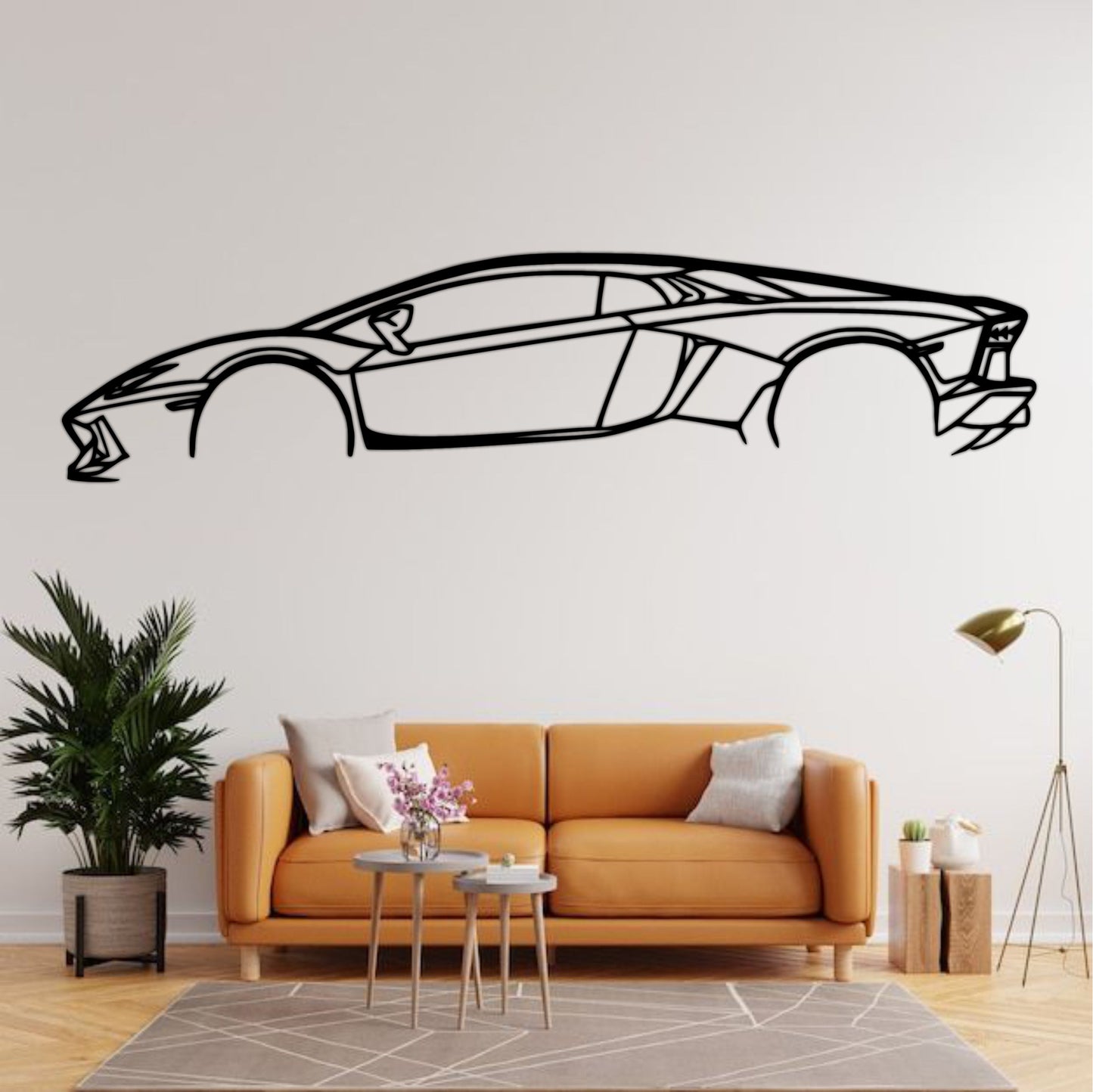 Lamborghini Aventador Silhouette Wall Art
