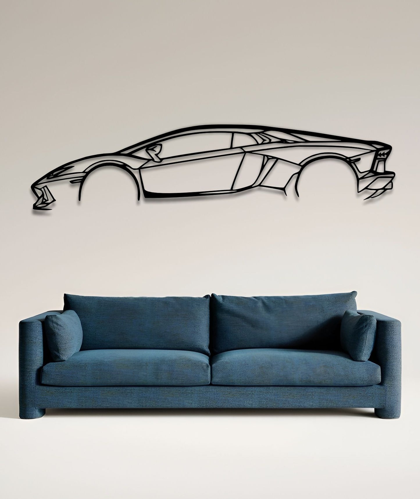 Lamborghini Aventador Silhouette Wall Art
