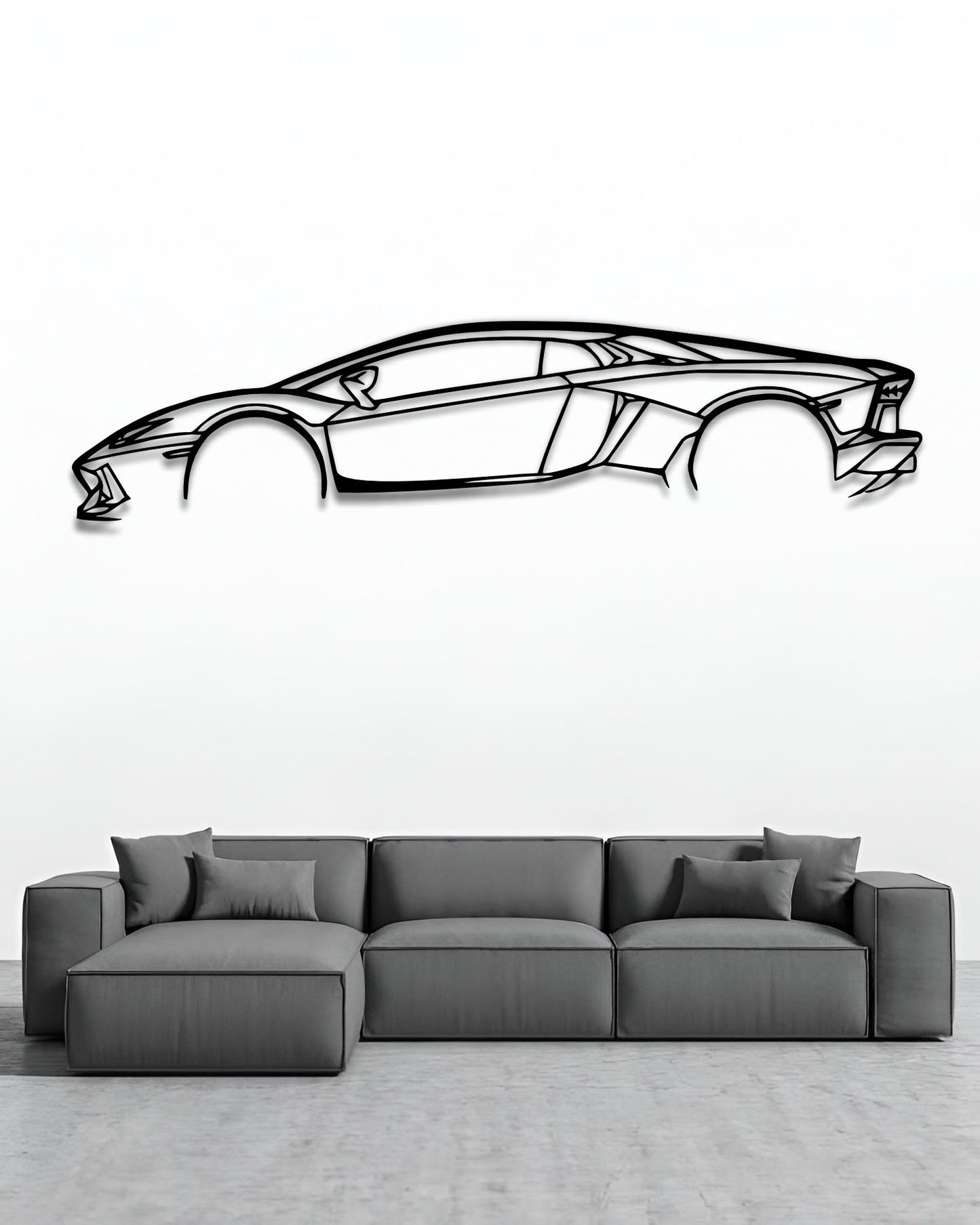 Lamborghini Aventador Silhouette Wall Art