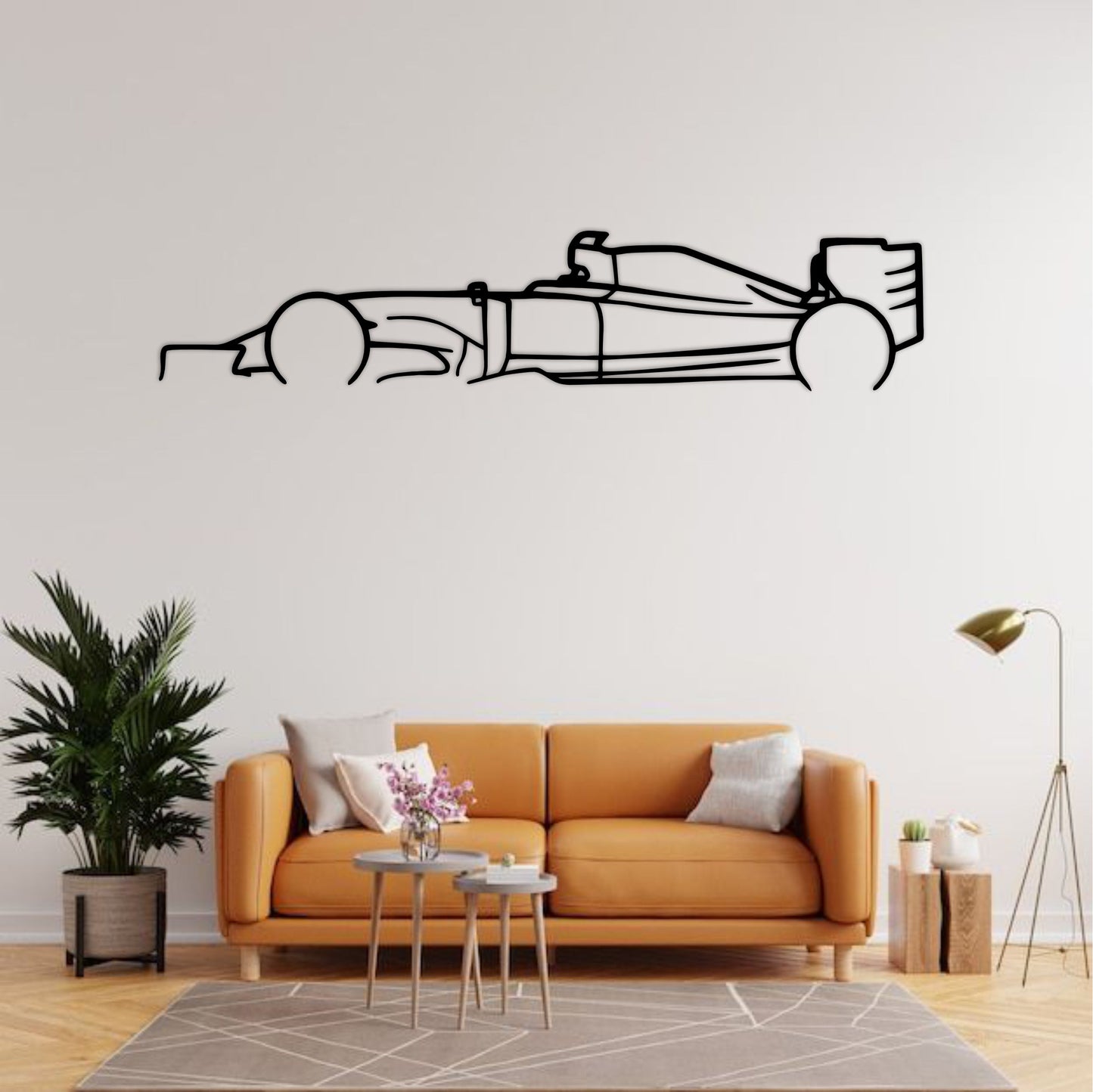 Lewis Hamilton Mercedes F1 W14 Silhouette Wall Art