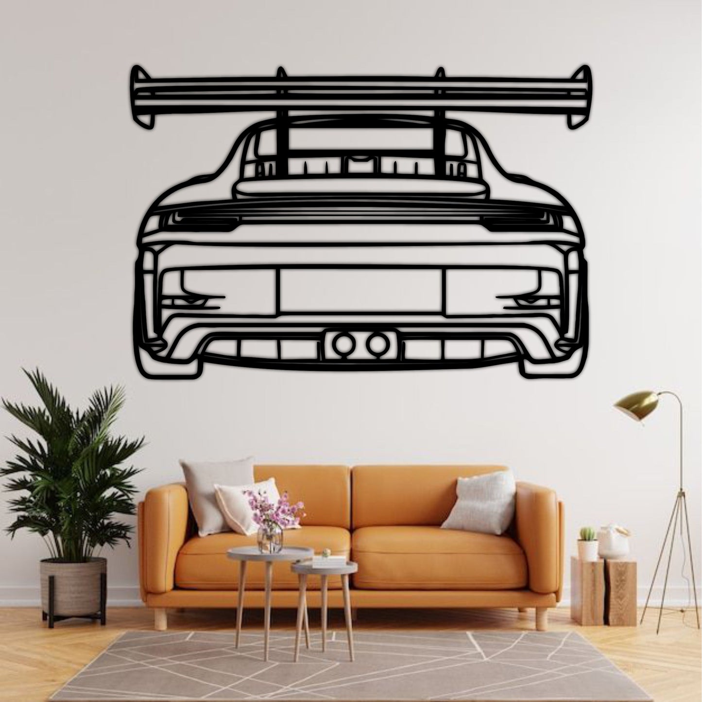 Porsche 911 GT3 RS (992) Rear Silhouette Wall Art