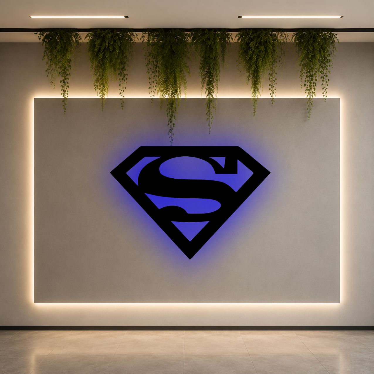 Superman LED Wall Art