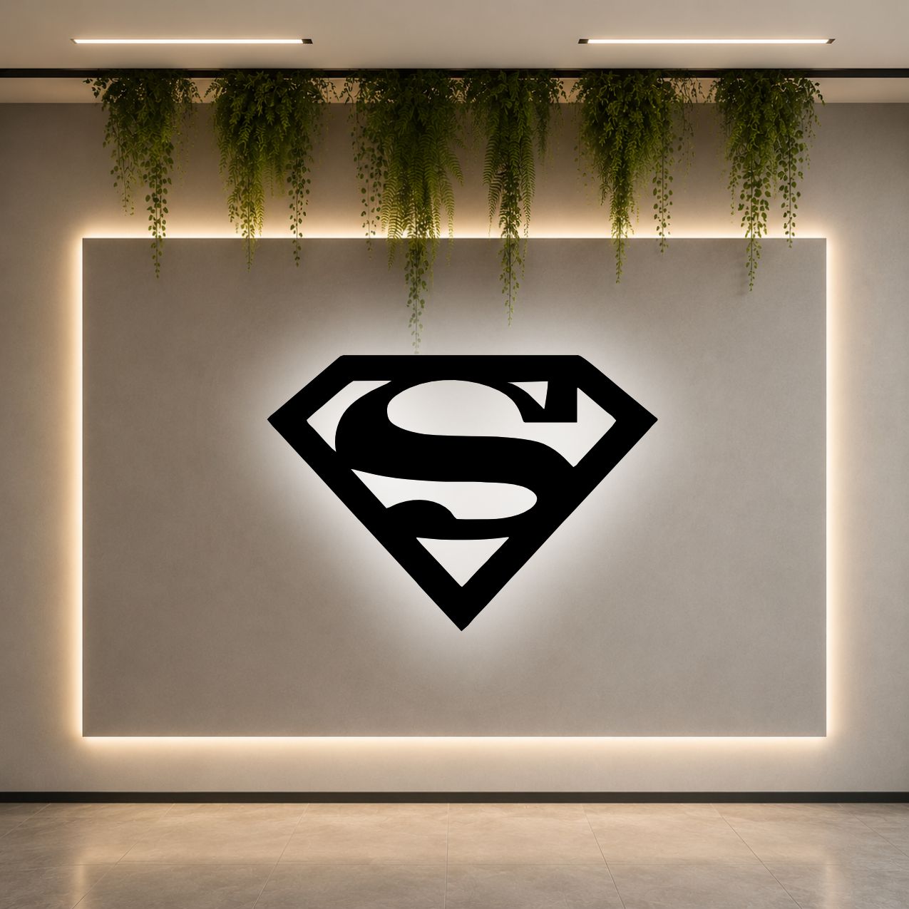 Superman LED Wall Art